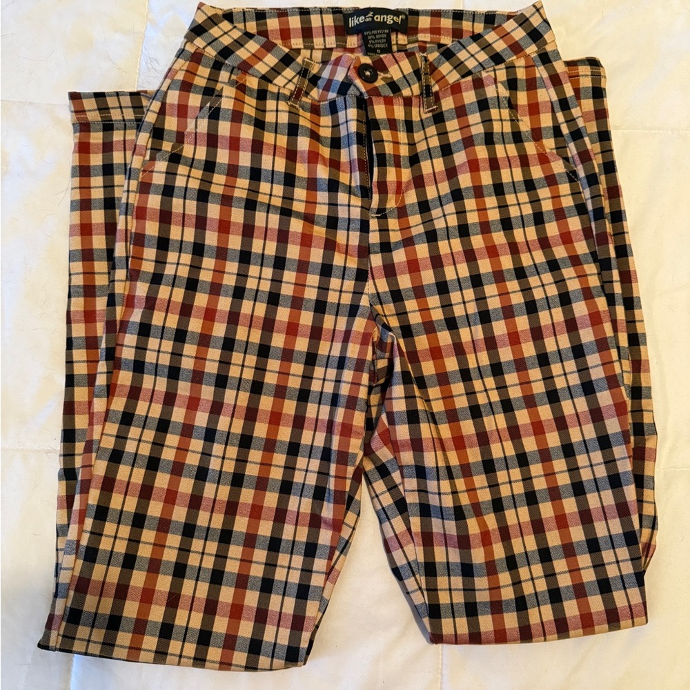 Vintage 70s style Plaid Checkered Pants